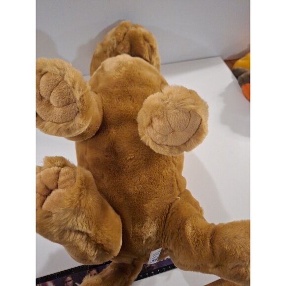 Kellytoy Brown Shar-pei Plush Dog 18" Large W Collar Realistic  Wrinkly Face - Picture 9 of 9